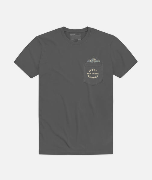 Peak Pocket Tee - Iron