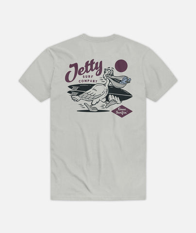 Pelican Tee - Heather Grey