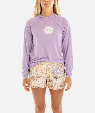 Smiles UV Hoodie - Lavender