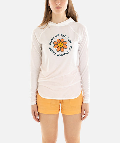 Sunbather UV Hoodie - White