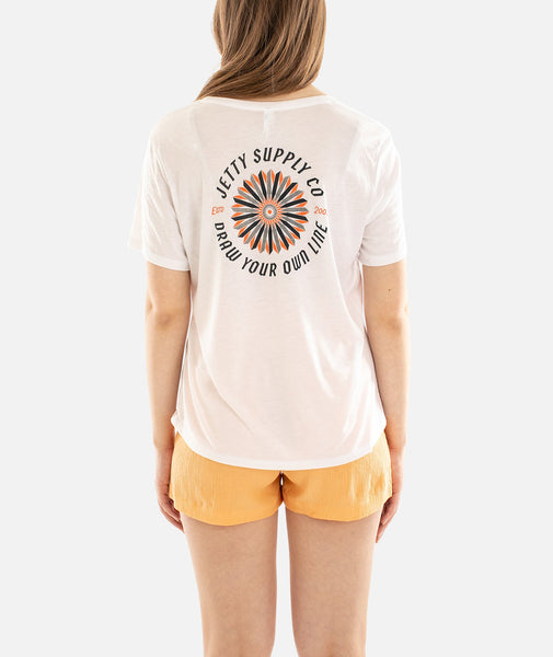 Pinwheel Tee - White