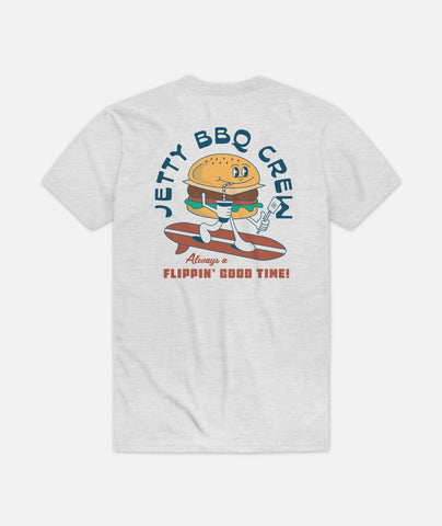 Grom Burger Crew Tee - Ash